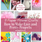 11 paper flower crafts collage