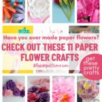 11 paper flower crafts collage