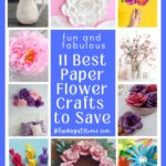 11 paper flower crafts collage