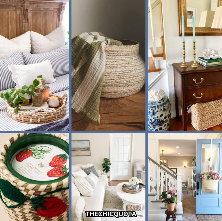 collage of summer home decor ideas