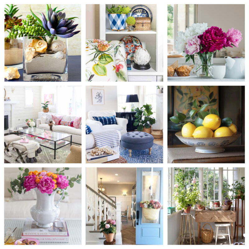 summer home decor resources and ideas collage