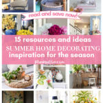 summer home decor resources and ideas graphic