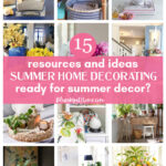 summer home decor resources and ideas graphic