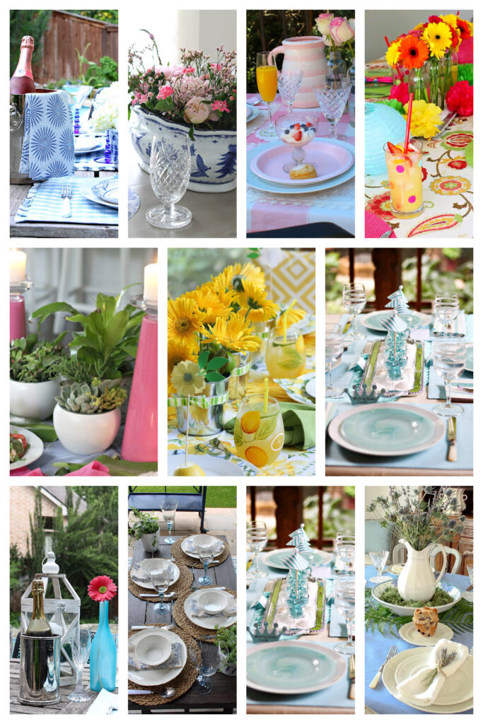 summer tablescape rundup graphic