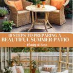 patio summer preparation collage