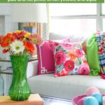 bright summer colors in home decor
