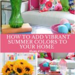 bright summer colors in home decor