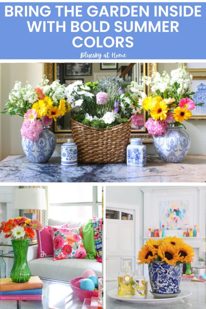 bright summer colors in home decor