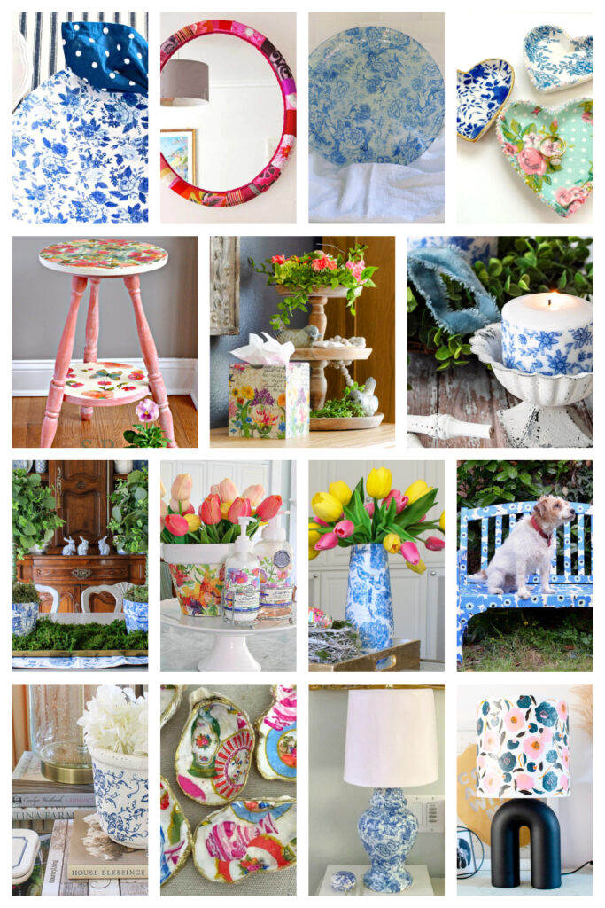 summer decoupage collage graphic
