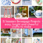 summer decoupage collage graphic