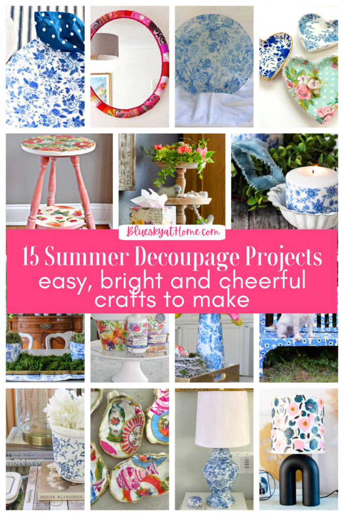 summer decoupage collage graphic