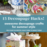 summer decoupage collage graphic