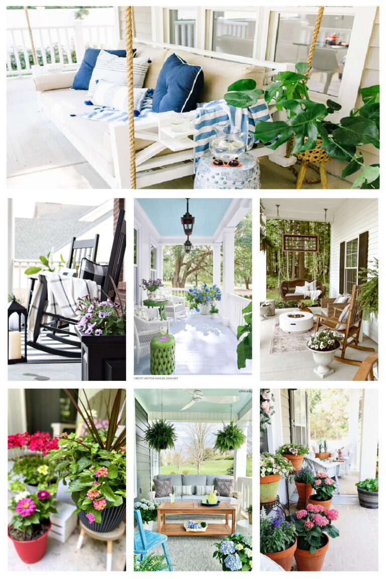 21 Gorgeous Summer Front Porch Ideas You will Love - Bluesky at Home