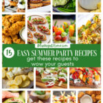 summer party recipes collage