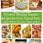 summer party recipes collage