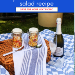 delicious best summer salad in a jar for picnic graphic