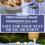 delicious best summer salad in a jar for picnic graphic