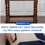 updated vintage stool collage graphic