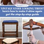 updated vintage stool collage graphic