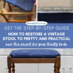 updated vintage stool collage graphic