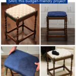updated vintage stool collage graphic