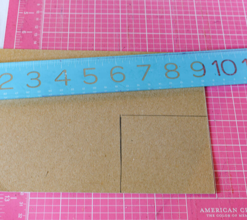 measuring to make a template