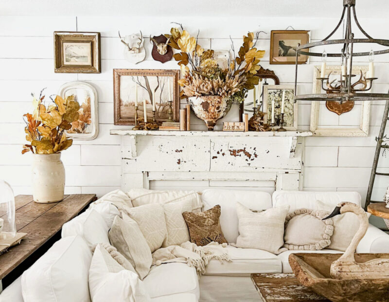Cozy Fall Dining Room Mantel Styling: Warm & Inviting Ideas
