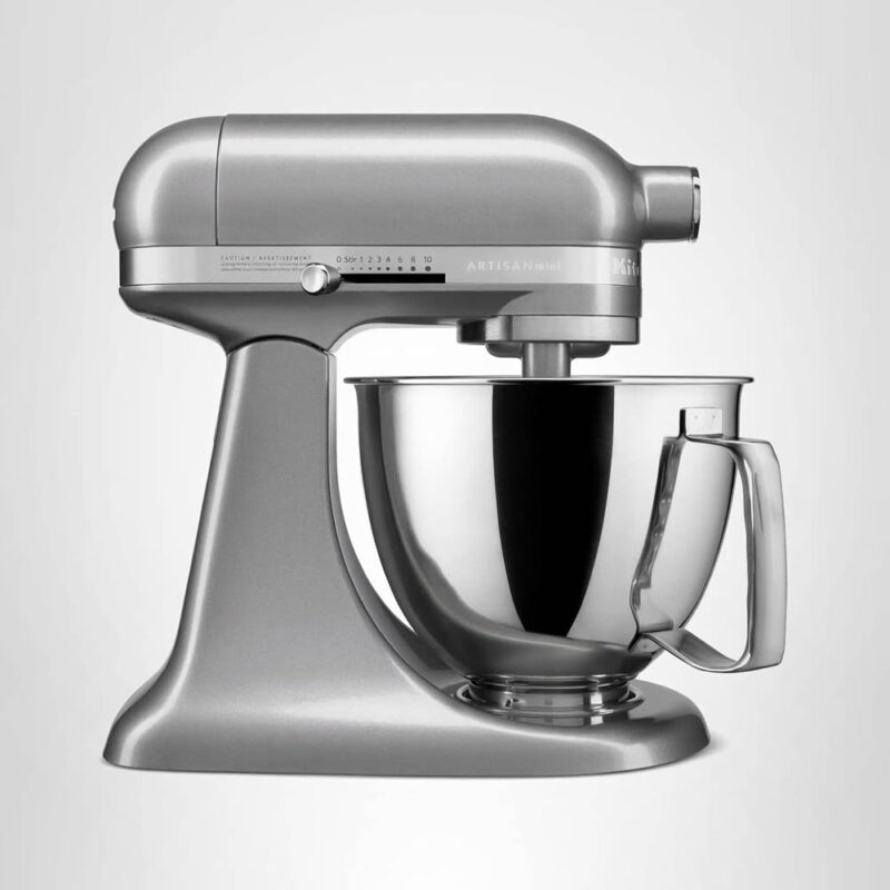 silver Kitchen Aid mixer