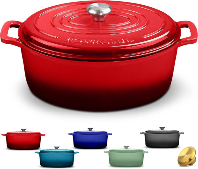 red Dutch oven