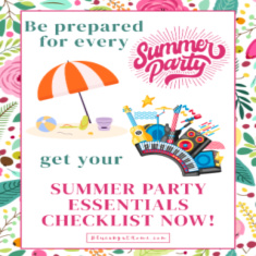 summer party essentials checklist