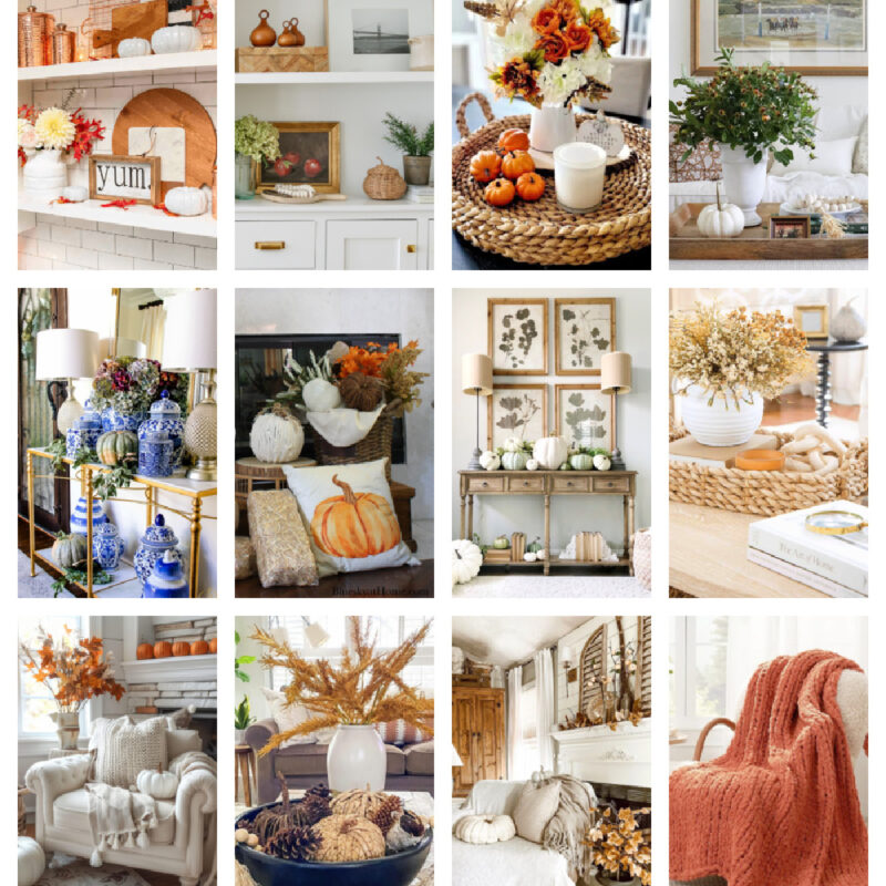 fall decor collage