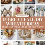 fall diy wreath collage graphic