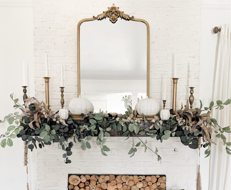 Autumn Mantel Garland Inspiration: Cozy & Stunning Fall Decor Ideas