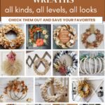 fall diy wreath collage graphic