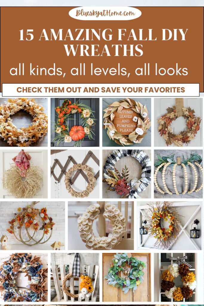 fall diy wreath collage graphic
