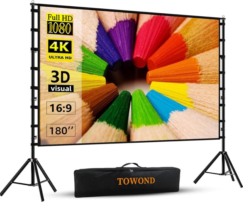 outdoor screen and projecter