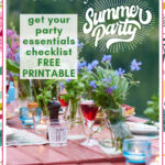 summer party essentials printable checklist graphic