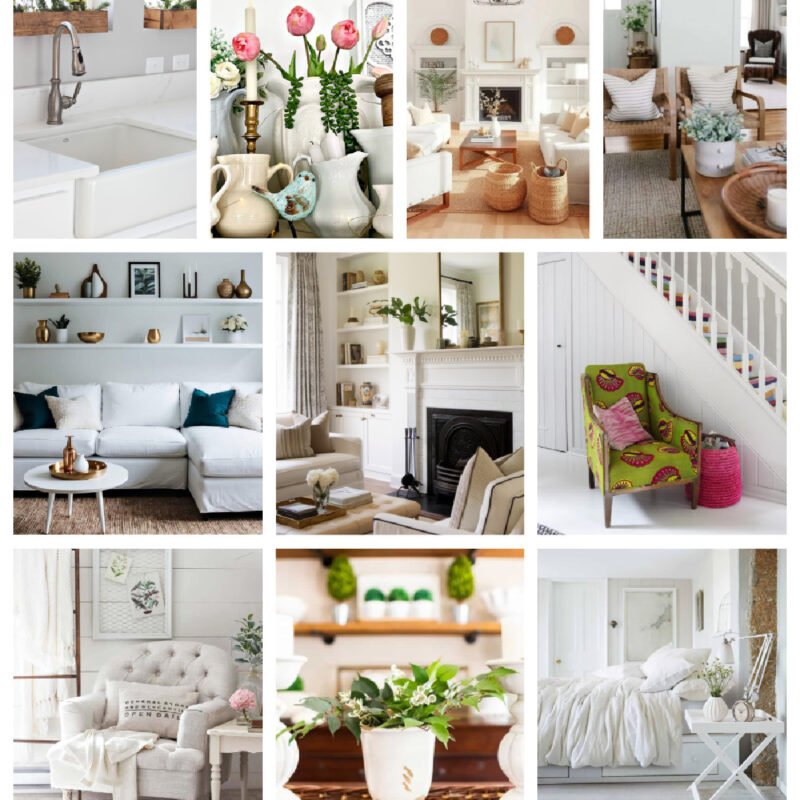 white home decor graphic