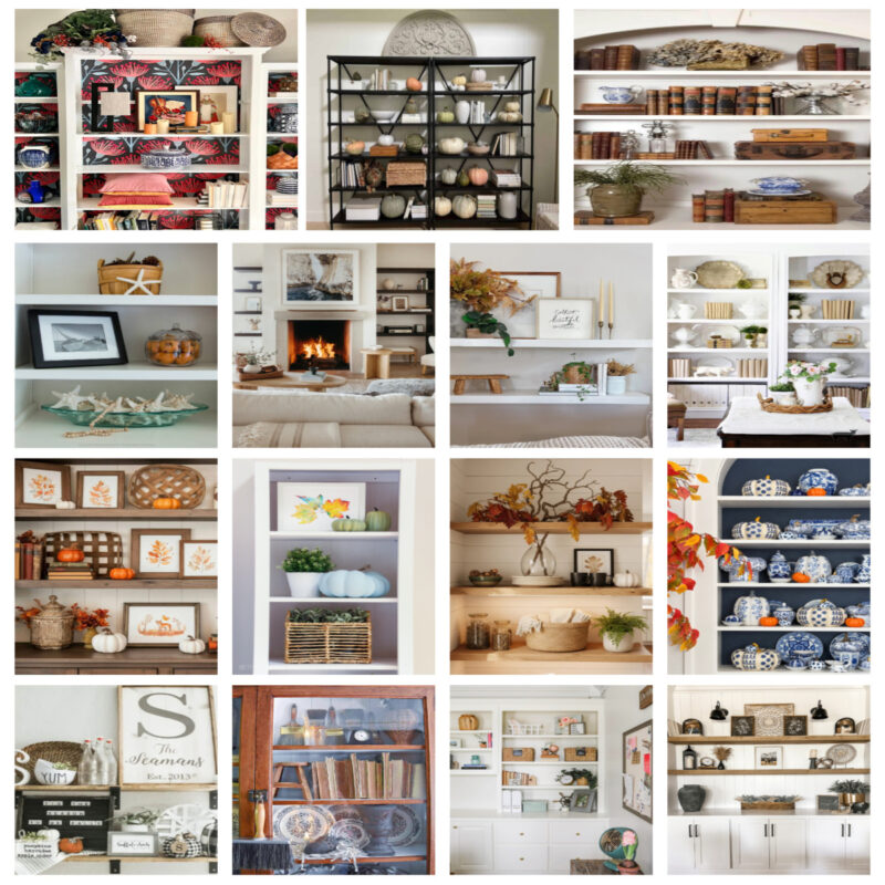 fall bookshelf collection