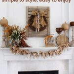 Simple Fall Mantel Decorating Ideas
