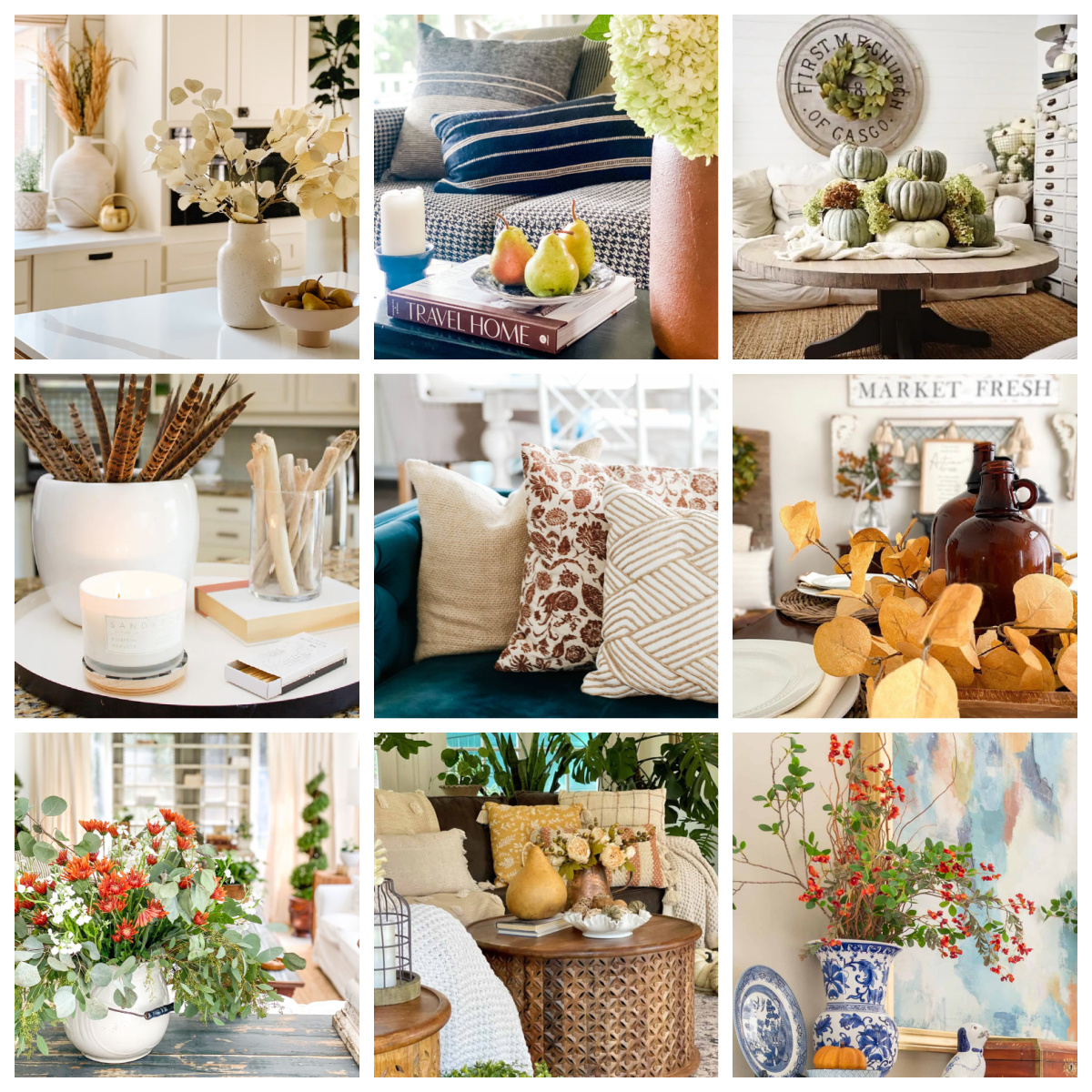 summer to fall collage graphic