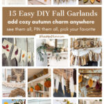 DYI fall garland collage