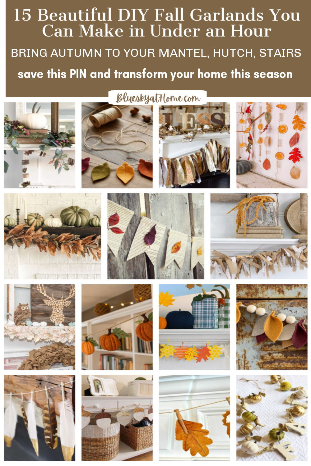 15 Easy DIY Fall Garlands to Add Cozy Autumn Charm Anywhere - Bluesky ...