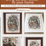 fall wall art with prints and canvas tutorial