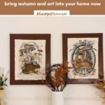 fall wall art with prints and canvas tutorial
