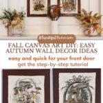 fall wall art with prints and canvas tutorial