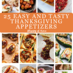 collection of Thanksgiving appetizers
