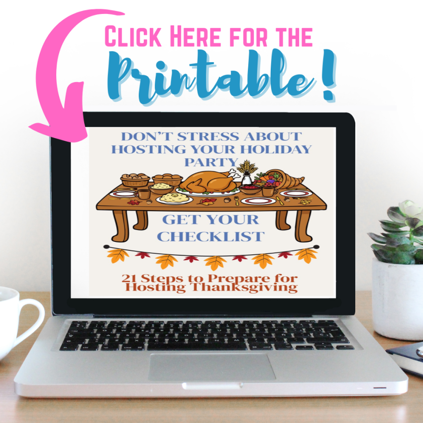 21 steps to hosting Thanksgiving printable image