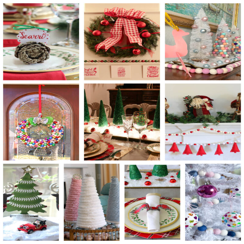 collage 10 Christmas DIY projects