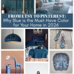 color blue trends for 2026 collage